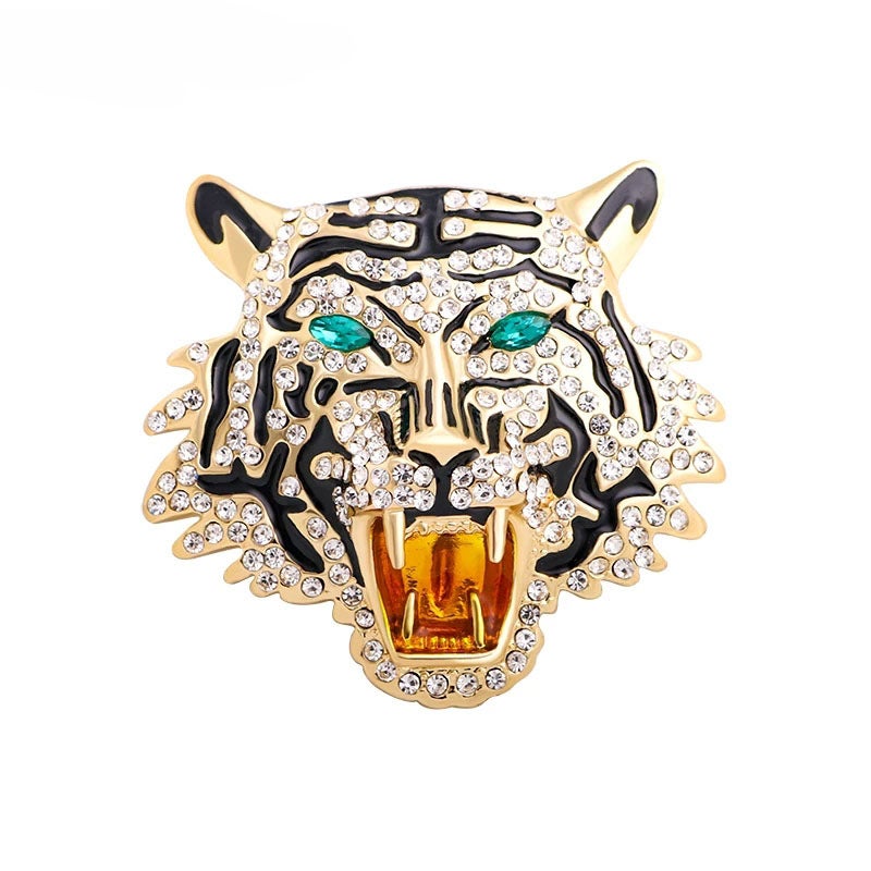Fashionable Retro Tiger Brooch Zodiac Year Of The Tiger Commemorative Alloy Pin Universal Decorative Corsage Spot - Image 4